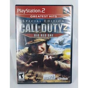 PS2 Playstation 2 Call of Duty 2 : Big Red One Special Edition Game Teen No Book